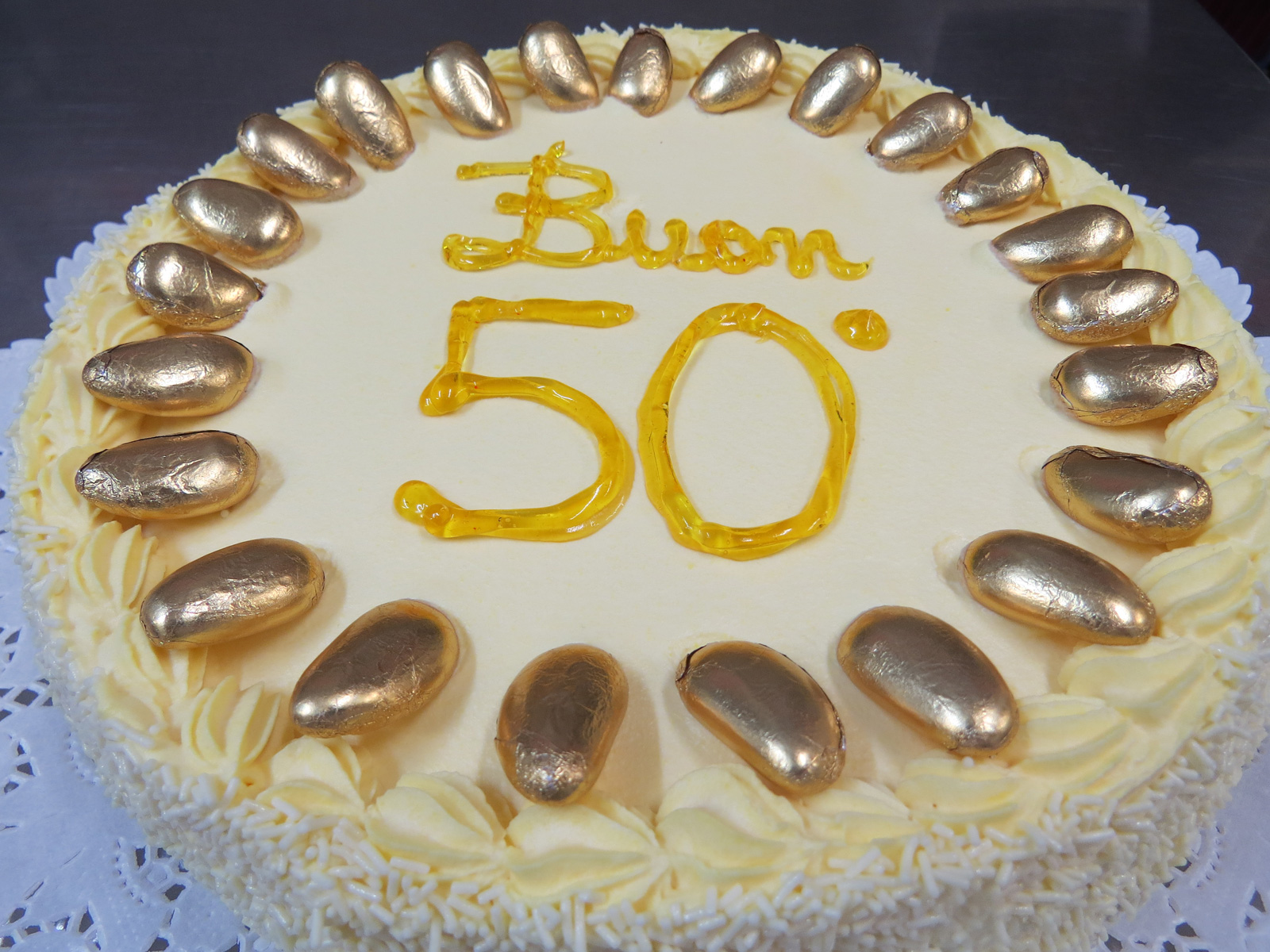 Torta Nozze d'Oro - Pasticceria Stefano